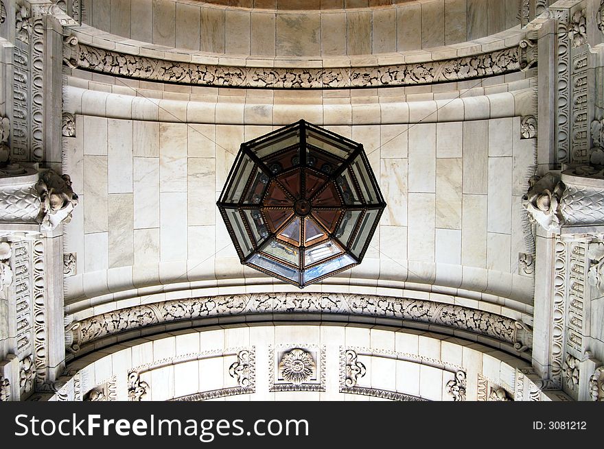 Front entrance in manhattan new york library ceiling 2. Front entrance in manhattan new york library ceiling 2