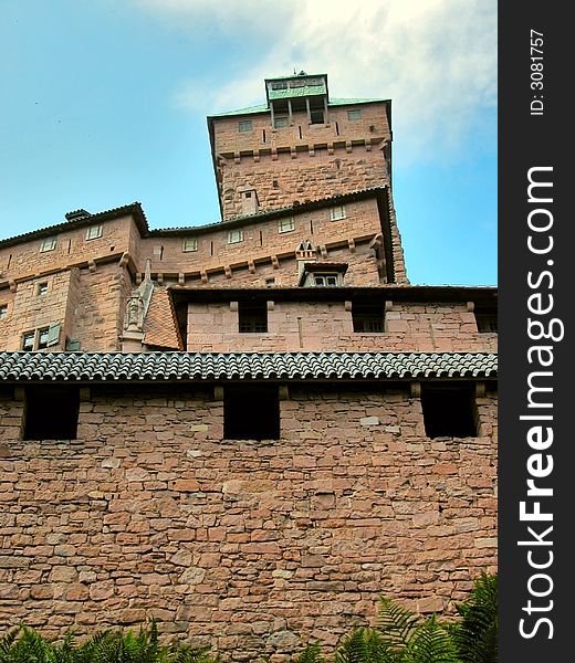The castle of Koenigsbourg in Alsace, France, built by the german emperor Wilhelm II