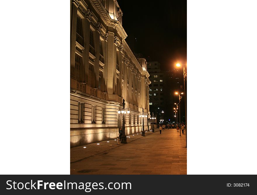 State Court downtown Rio De Janeiro at night