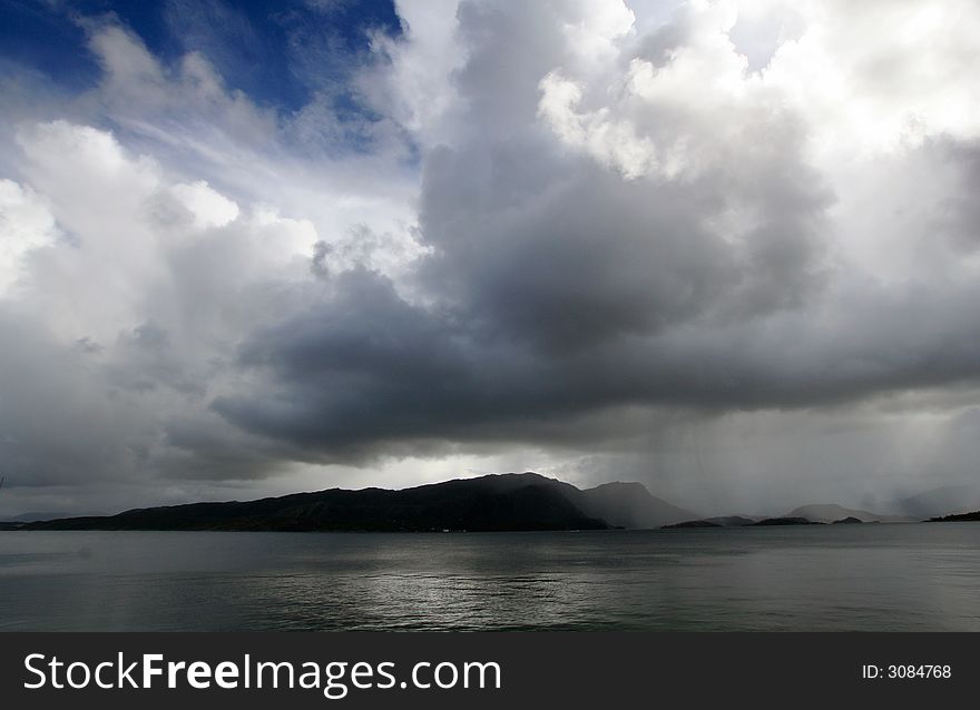 Norwegian Fjord on the west coast of Norway. Norwegian Fjord on the west coast of Norway