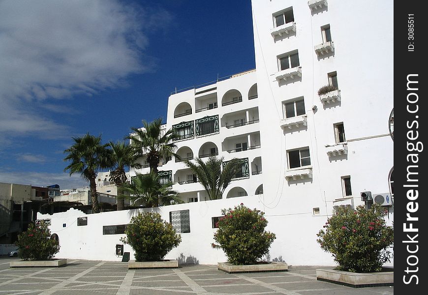 A hotel in the center of Sousse, Tunisia. A hotel in the center of Sousse, Tunisia