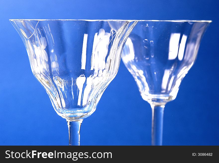 Photo of shining wine glasses