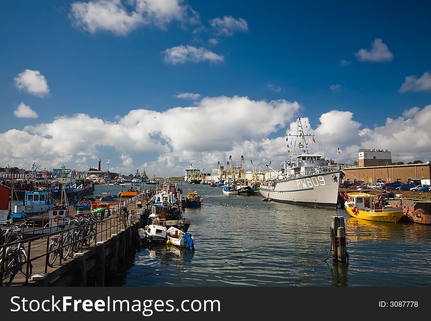 Harbor on a sunny day