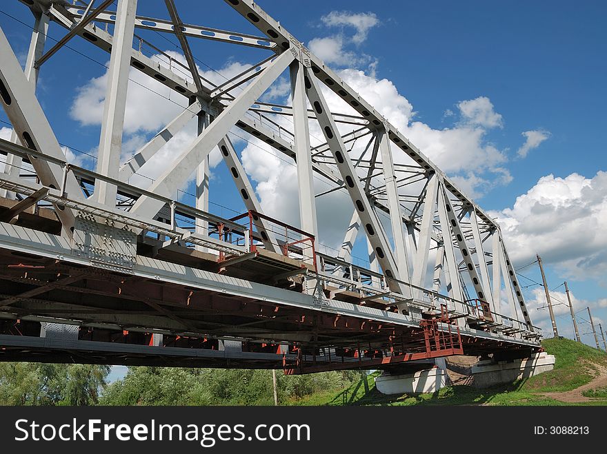 Railway Bridge And The Cloudy