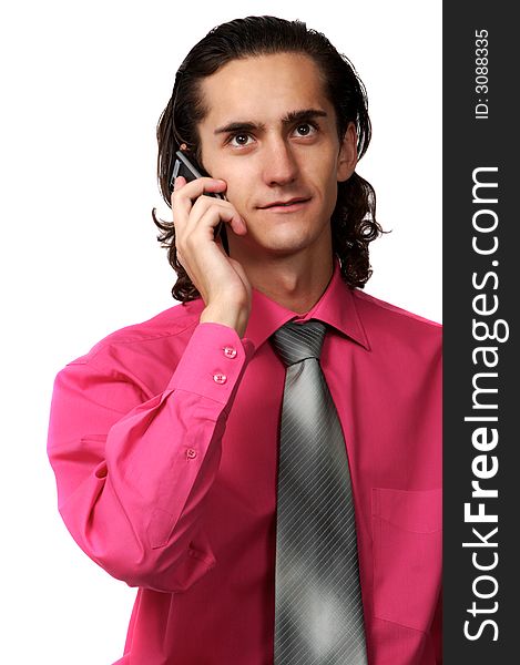 Sexy Business Man On The Phone