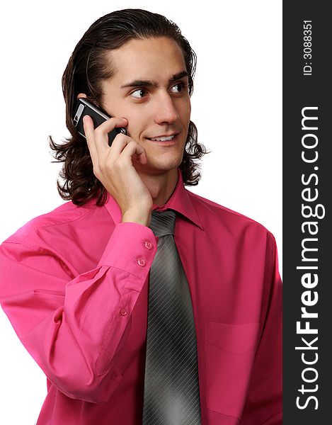 Sexy Business Man On The Phone