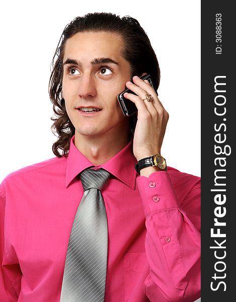 Sexy Business Man On The Phone