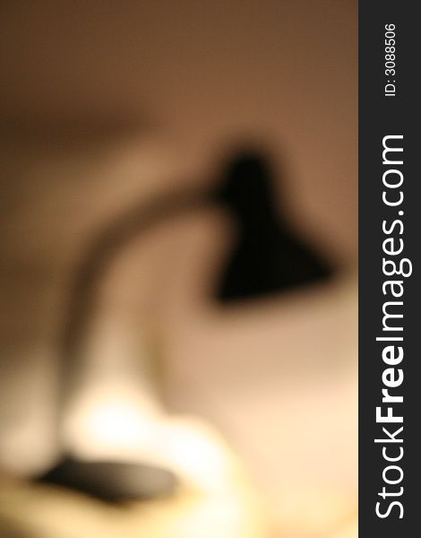 A nice defocused night lamp for reading before sleep or usefull as an office lamp. A nice defocused night lamp for reading before sleep or usefull as an office lamp