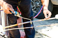 Welder And Torch Royalty Free Stock Images Welder And Torch Royalty Free Stock Images