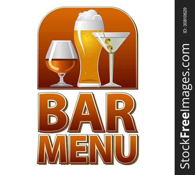 Bar Menu Sign