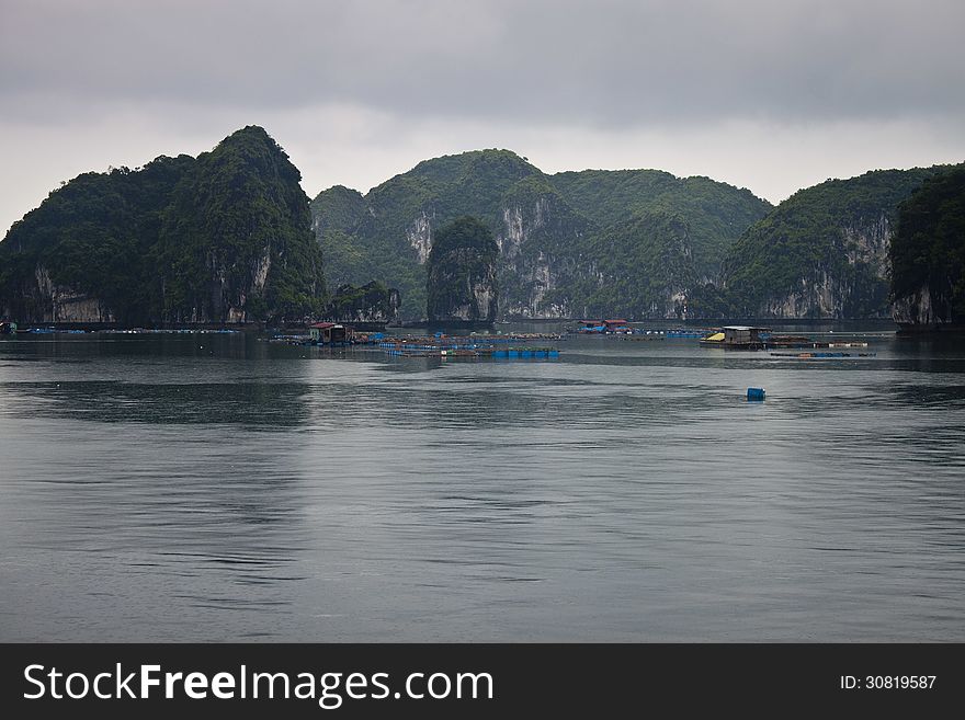 Famous Halong Bay in Vietnam