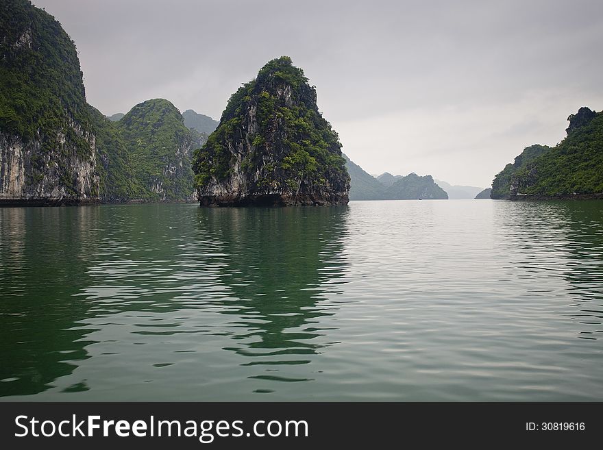 Famous Halong Bay in Vietnam