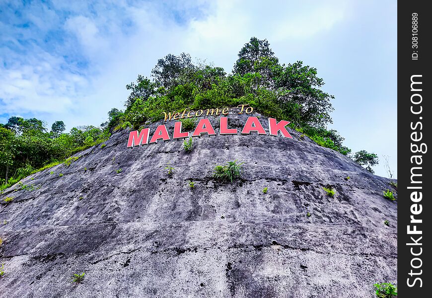 A Malalak Landmark In Cement Castings On The Top Of A Hill By The Road