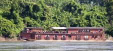 Houseboat On Mekong Stock Image Houseboat On Mekong Stock Image