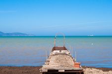 Beach Pier Royalty Free Stock Photography Beach Pier Royalty Free Stock Photography