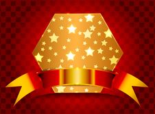 Hexagonal Shield Stock Photo