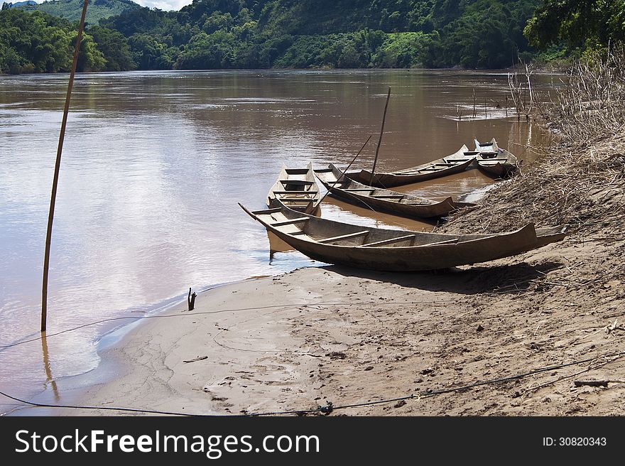 Countryside around Nam Ou river in Laos