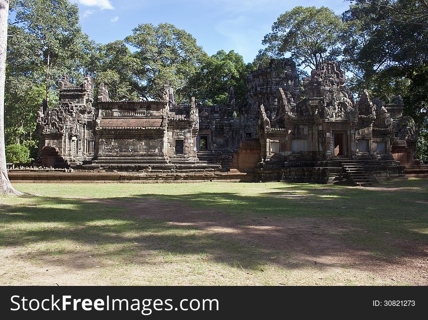 Ruins Of Ancient Angkor Temples