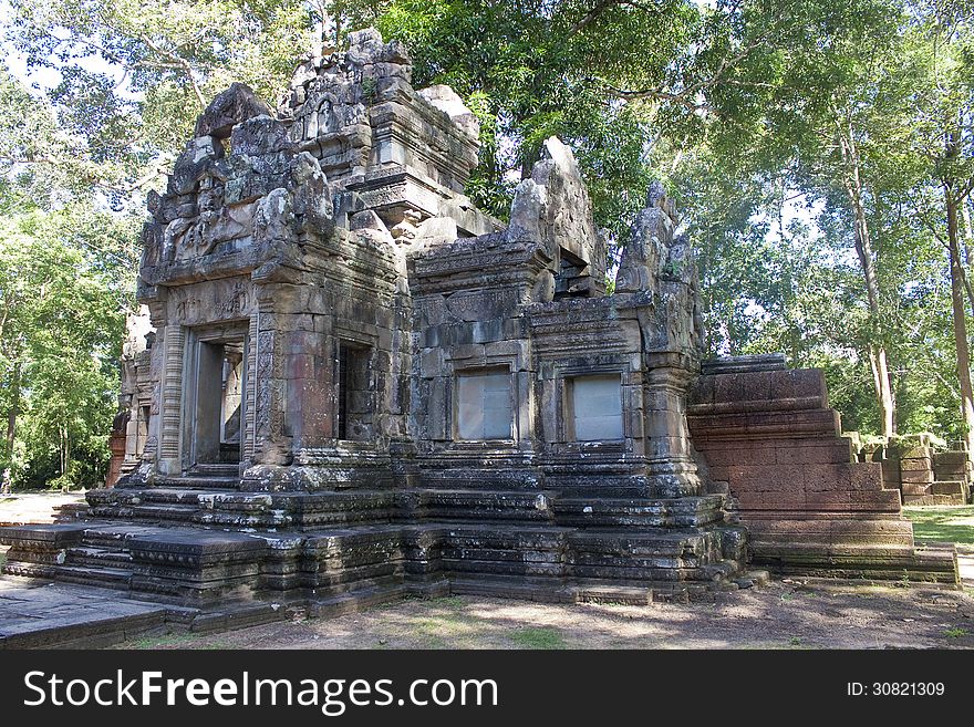 Ruins Of Ancient Angkor Temples