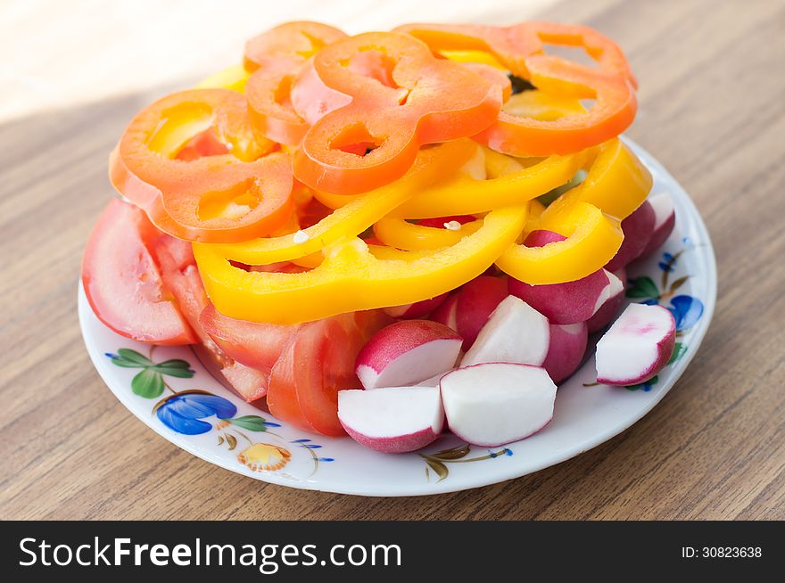 Fresh vegetable on a table