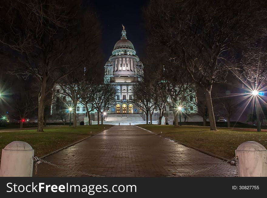 Rhode Island State House in Providence, Rhode Island.