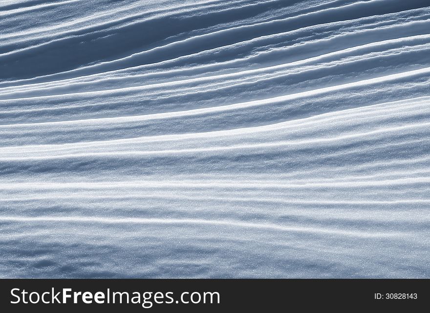 Abstract Snow Formations And Colors