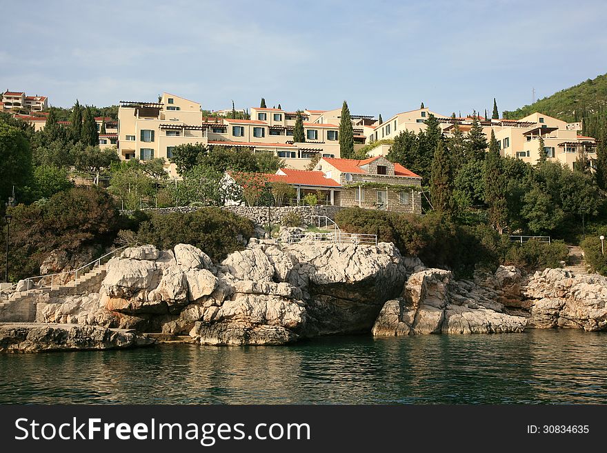 Sea coast mediterranean resort in Croatia