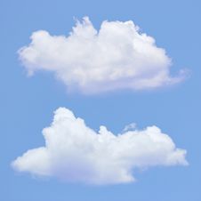 Two Clouds With Blue Sky Royalty Free Stock Images