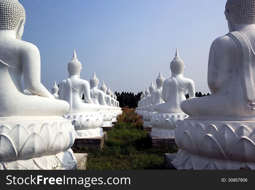 Buddha image in thai temple