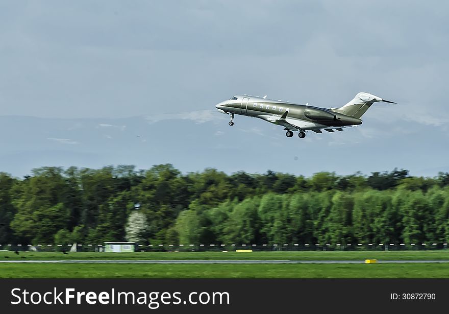 A flight taking off the ground. A flight taking off the ground.