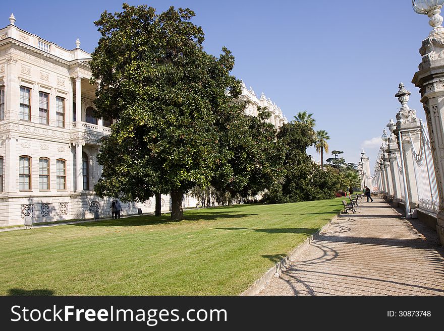 Dolmabahqe palace in the most important city of turkey, istanbul. Dolmabahqe palace in the most important city of turkey, istanbul