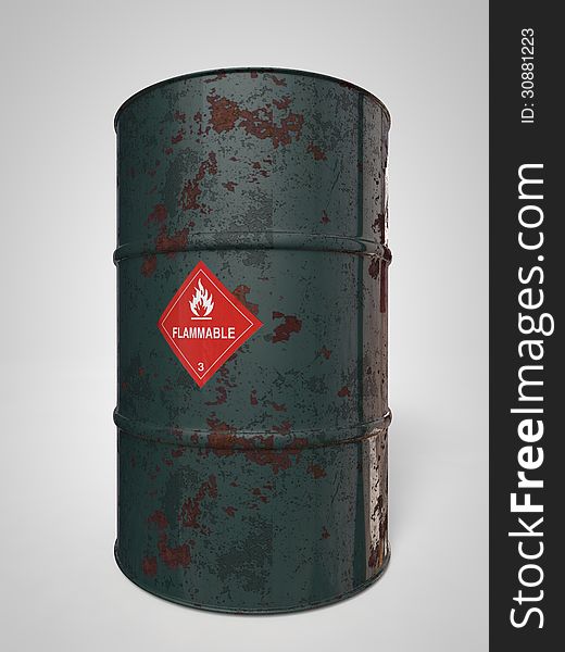 Colorfull and corroding containers for oil and other fuel. Colorfull and corroding containers for oil and other fuel