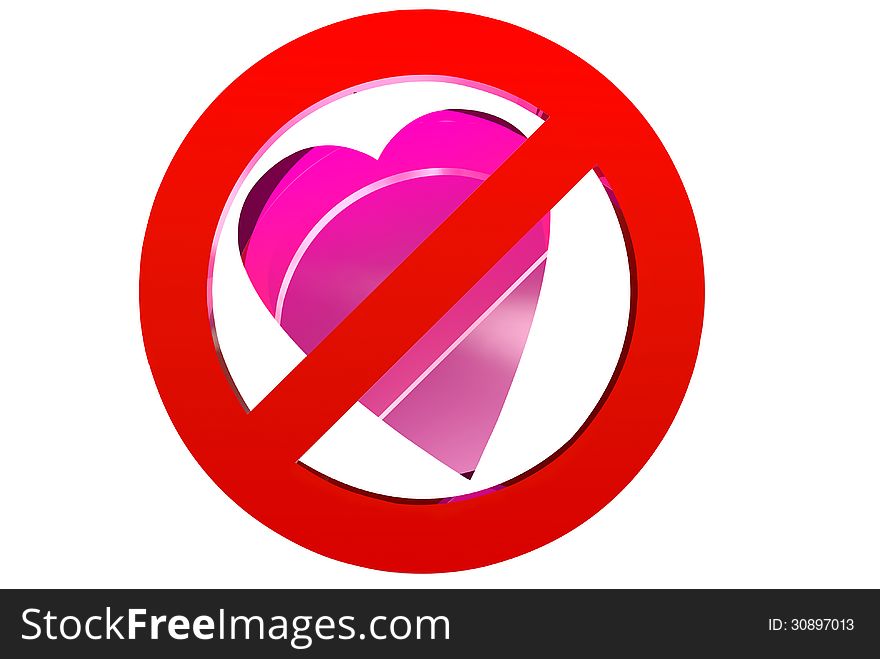 No Love 3d Free Stock Images Photos Stockfreeimages Com