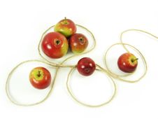 Red Apples And String Stock Photos Red Apples And String Stock Photos