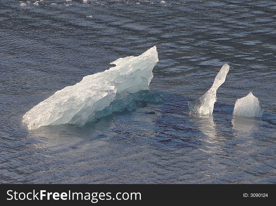 Melting Iceberg floating in Alaska. Melting Iceberg floating in Alaska