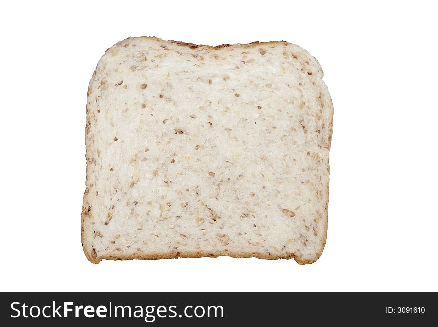 Fresh Grain Toasts / Bread On A White Background. Fresh Grain Toasts / Bread On A White Background