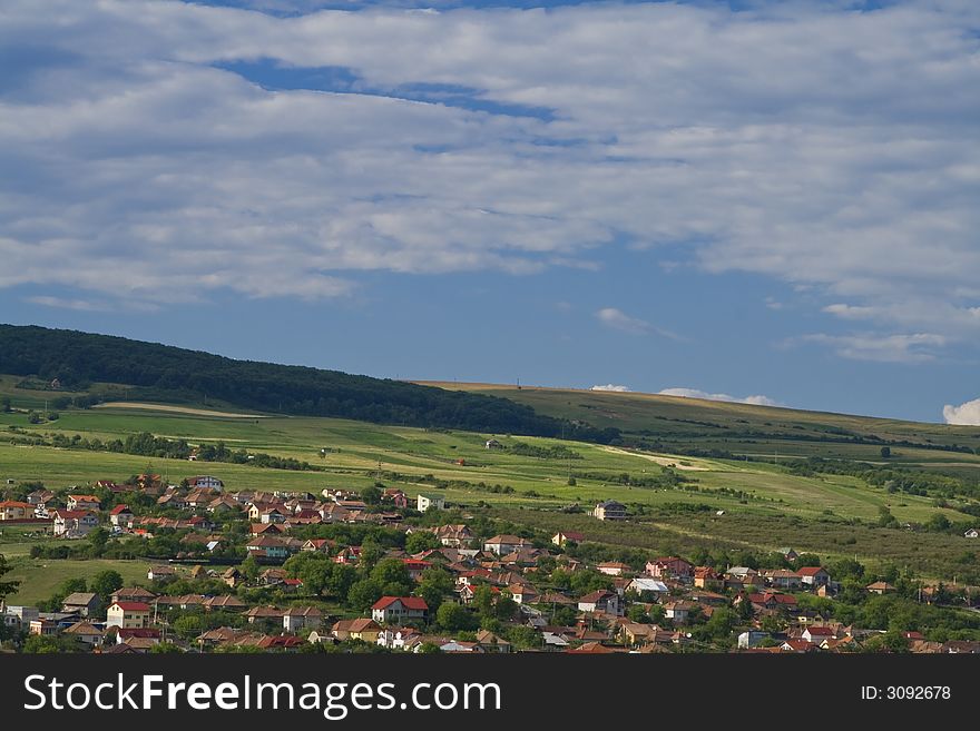 Landscape image from the hills surrounding Cluj Napoca Romania.