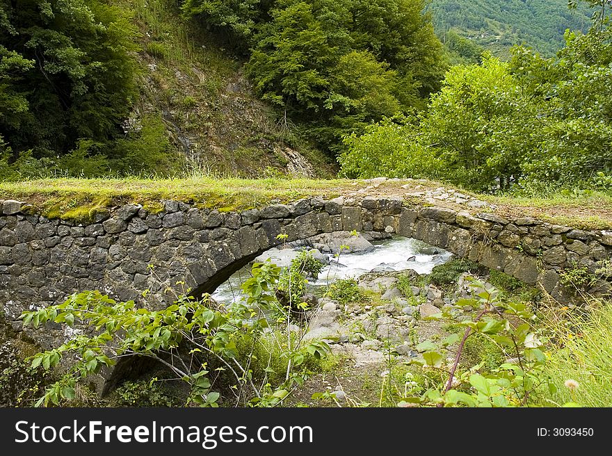 Old stone bridge at north east Turkey. Old stone bridge at north east Turkey