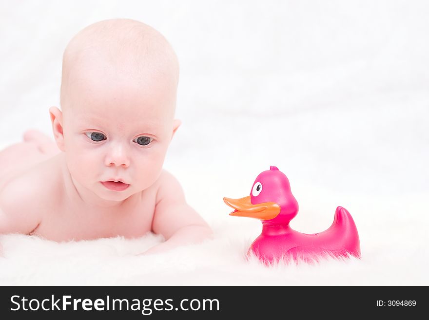 Baby With Duck
