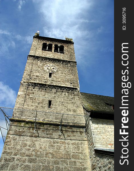 Clock Tower in Village