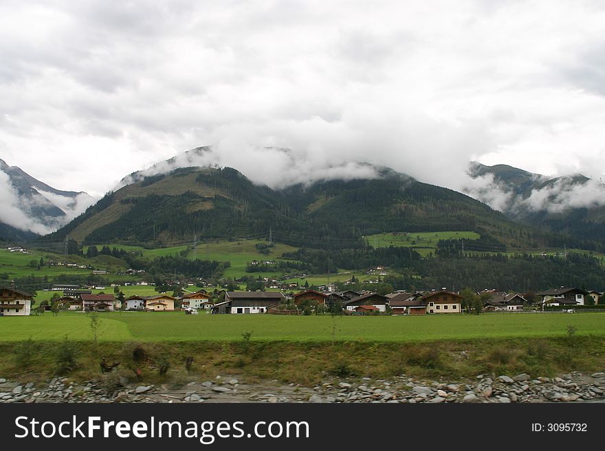 Small Village In Austria View