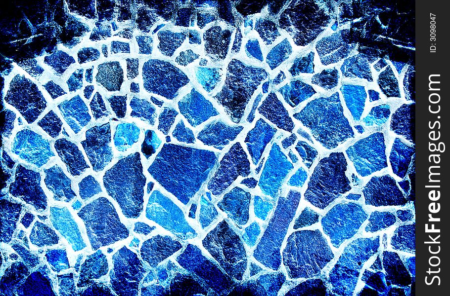 Abstract composition with mosaic texture