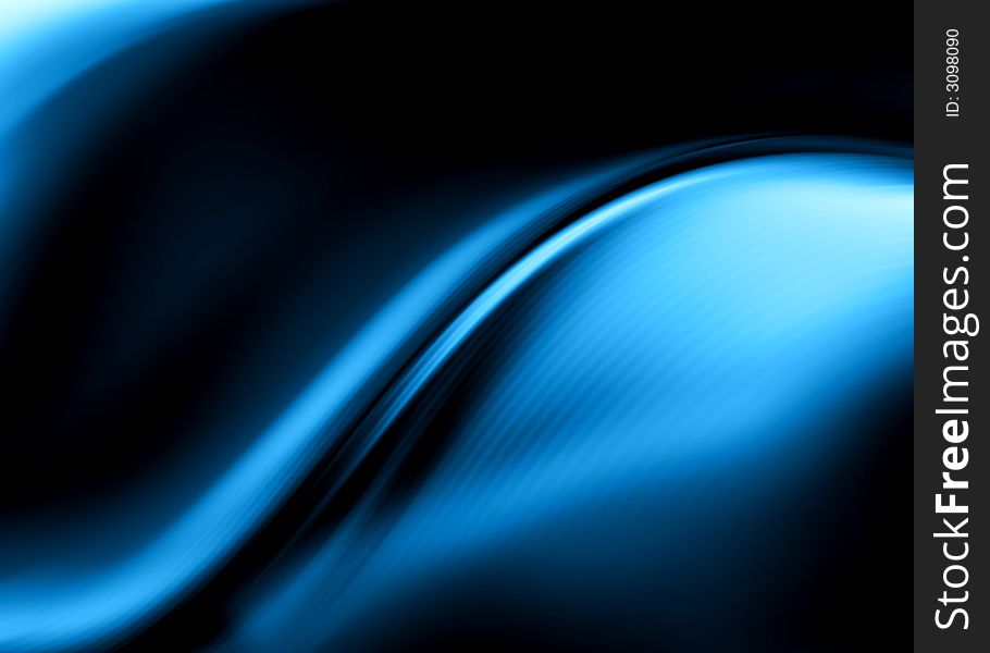 Abstract composition with flowing design