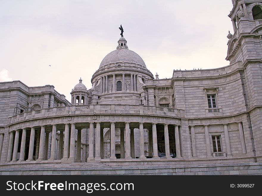 Victoria Memorial in Calcutta in the afternoon. Victoria Memorial in Calcutta in the afternoon