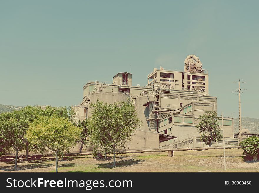 Old factory, abandoned place in Poland, ironworks. Old factory, abandoned place in Poland, ironworks