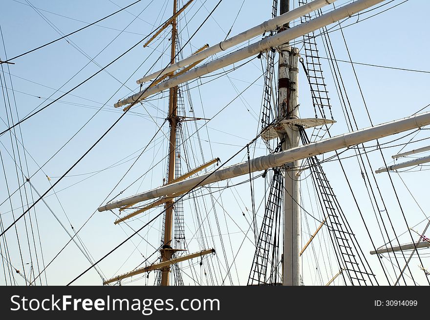 An old big sailing ship