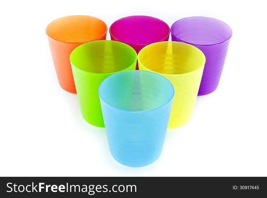 Plastic cup set