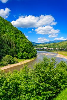 Village In A Mountainous Area Stock Photography Village In A Mountainous Area Stock Photography