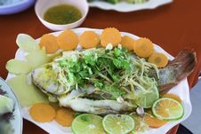 Steamed Fish Stock Image