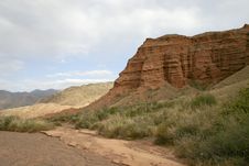 Valley Of Red Mountains. Stock Image Valley Of Red Mountains. Stock Image